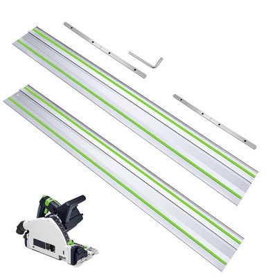 110'' Guide Rail for Festool Track Saw TS-55/TS-75/TS-60: 55''x2 Rail Track wit...