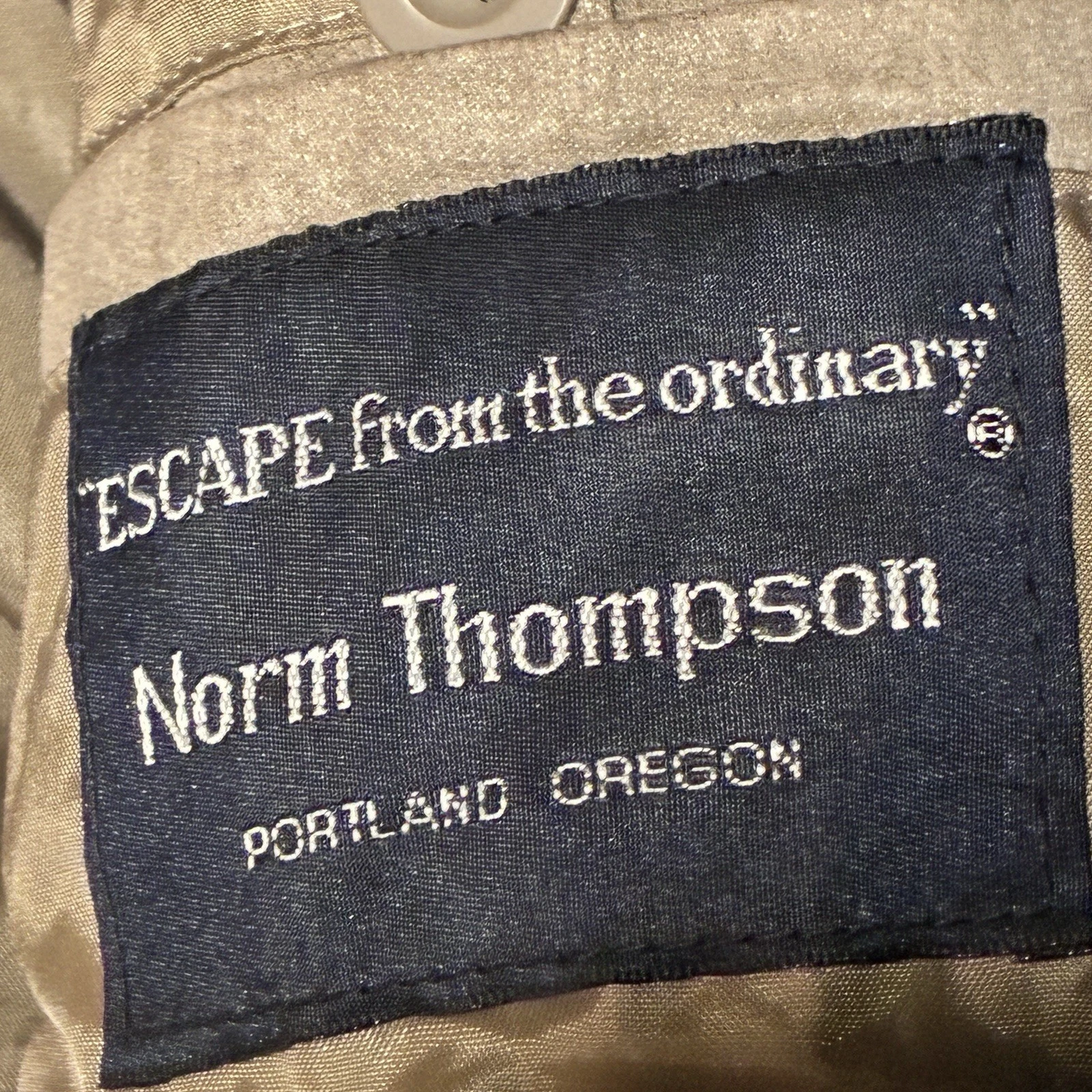 Norm Thompson Escape from the Ordinary Men's Large Jacket Brown Vtg - product detail image 9