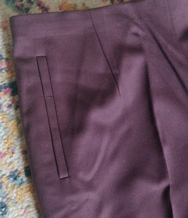 Pendleton Wool Pants , Plum, Side Zip, Work, Casu… - image 4
