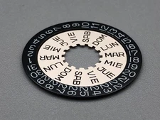 VINTAGE 60s NOS UNIVERSAL GENEVE UNISONIC WATCH DAYDATE WHEELS CAL 2-53 CAL 1-53