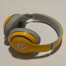 Beats Studio Over-Ear Headphones Orange/Gray Worn Ear Pads No Cords Included