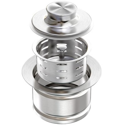 KONE Extended Garbage Disposal Flange with Strainer and Stopper, Deep 304 Sta