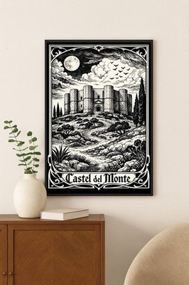 🗝️ Castel del Monte Art Print - 24x36” Premium Matte Paper