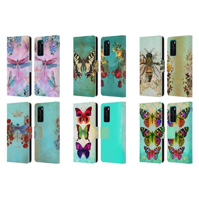 OFFICIAL JENA DELLAGROTTAGLIA INSECTS LEATHER BOOK CASE FOR HUAWEI PHONES 4