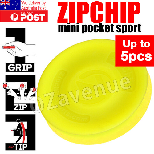 Zip Chip Frisbee Mini Pocket Flexible Spin Catching Game Flying