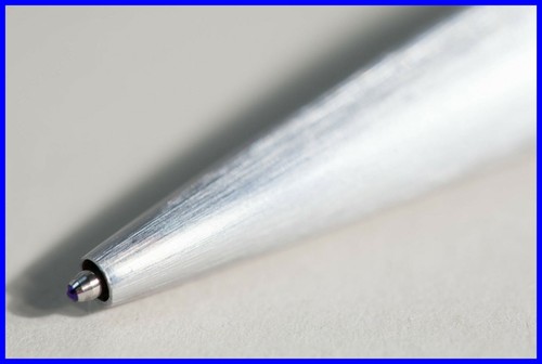 Montblanc 7827 Kugelschreiber in gejagtem Chrom matt verarbeitet - neue Mine - DEUTSCHLAND - Bild 5 von 5