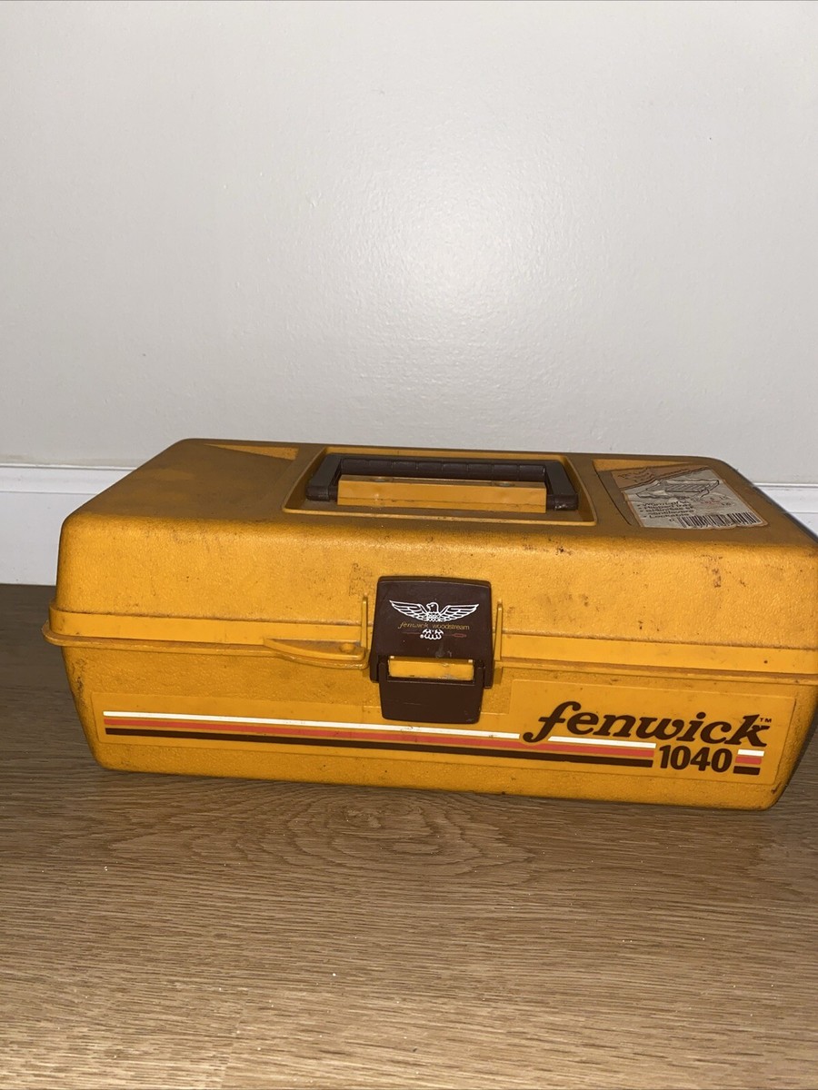 Vintage Fenwick Woodstream 1040 Fishing Tackle Box