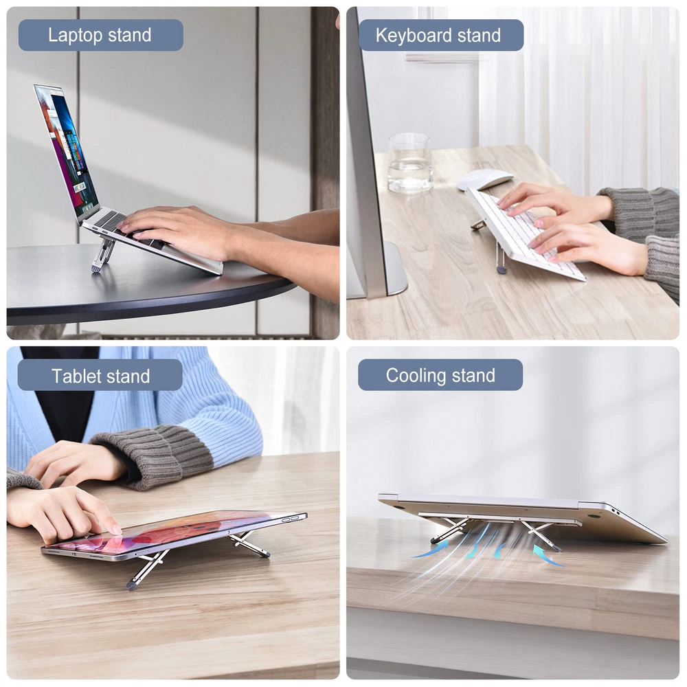 Vertical 4-Speed Adjustable Foldable Laptop Stand Holder for Notebooks Vertical 4-Speed Adjustable Foldable Laptop Stand Holder for Notebooks