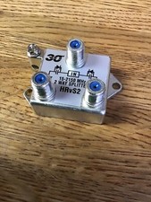 2-WAY SATELLITE TV ANTENNA SIGNAL SPLITTER 2 GHz Holland Electronics HRV S2