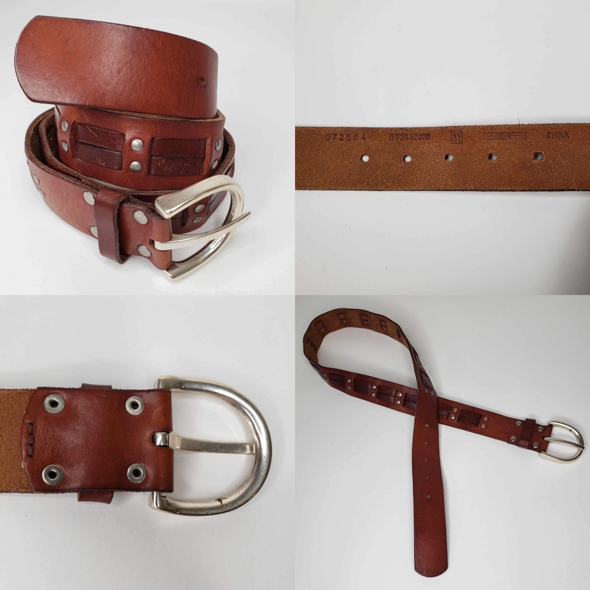 Fossil Brown Genuine Leather Belt Women display picture 3