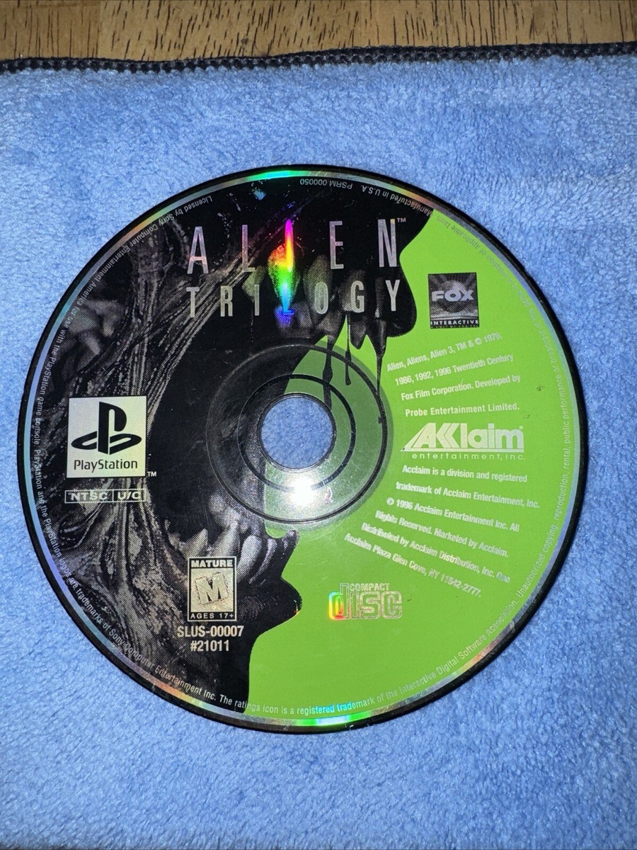 Alien Trilogy (Sony Playstation 1, 1996, PS1) Game Disc Only PS