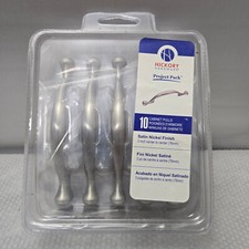 Hickory Hardware Project Pack 10 Satin Nickel Finish 3"Cabinet Pulls VP-14174-SN