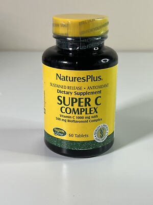 Nature's Plus, Super C Complex, 60 Vegetarian Capsules Exp 9/24