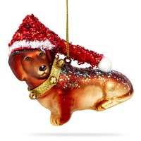 Sikora BS458 Dackel Christbaumschmuck Glas Figur Weihnachtsbaum AnhäNger