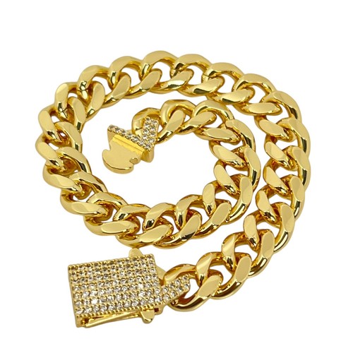 Miami Cuban Link Bracelet - 18k Gold Plated.