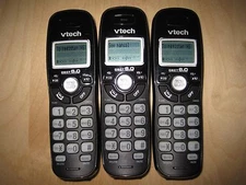 Lot of 3 Vtech CS6120-31 DECT 6.0 Cordless Expansion Handset Phone