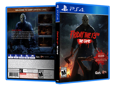 Replacement Case Only for Friday the 13th PlayStation 4 PS4 Box 100%  Original