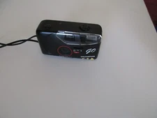 Olympus GO 35mm Film shoot and go Point And Shoot Camera With Flash Works