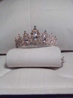 Gold Baroque Crystal Crown Queen Tiaras For Women, Girl ,Bride ,Wedding, Goths