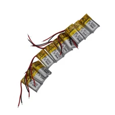 10 pcs 3.7V 80mAh 0.296Wh Li Battery 351018 Li-ion For Bluetooth Headset Glasses