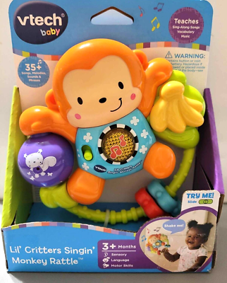 VTech Baby Lil' Critters Singin' Monkey Rattle Music Talking