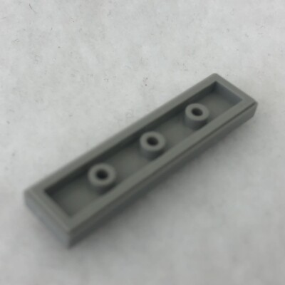 LEGO 2431pb729 Light Bluish Gray Tile 1 x 4 W/Black '4x4' & Red