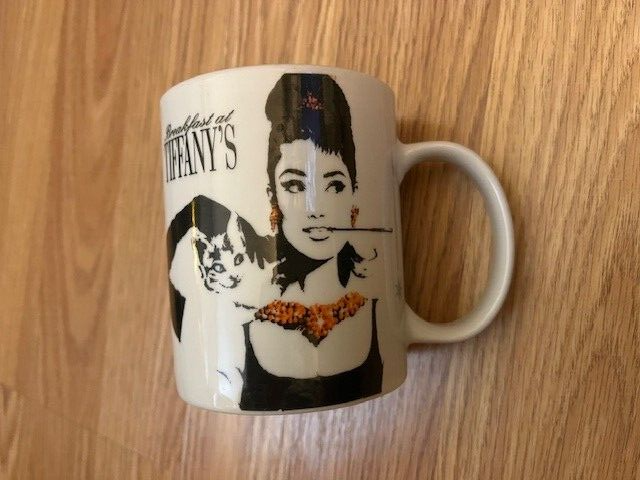 BREAKFAST AT TIFFANY'S" Ceramic Coffee Mug / Cup Audrey Hepburn | eBay