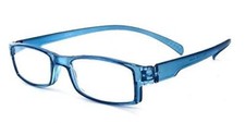 Calabria 762 51 mm Neck Hanging Reading Glasses Matching Case Crystal Blue 1.00