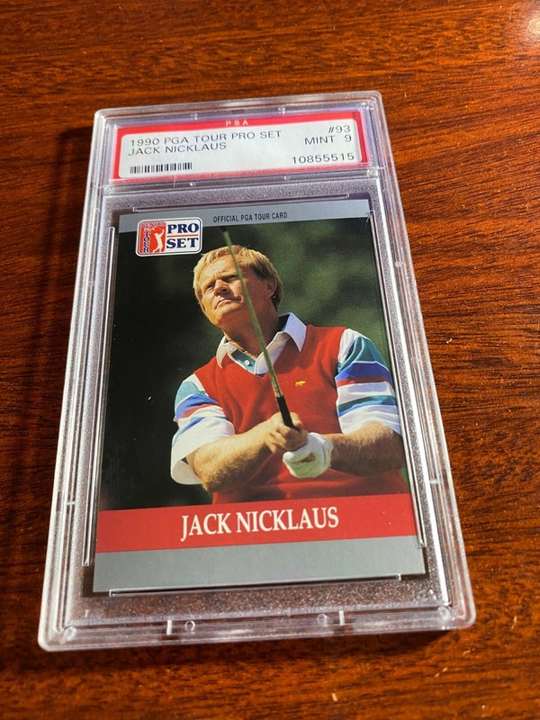 1990 PGA Tour Pro Set #93 Jack Nicklaus PSA 9