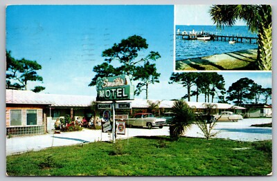 PostCard FL Smith's Motel Titusville Florida | 1954 Chrome