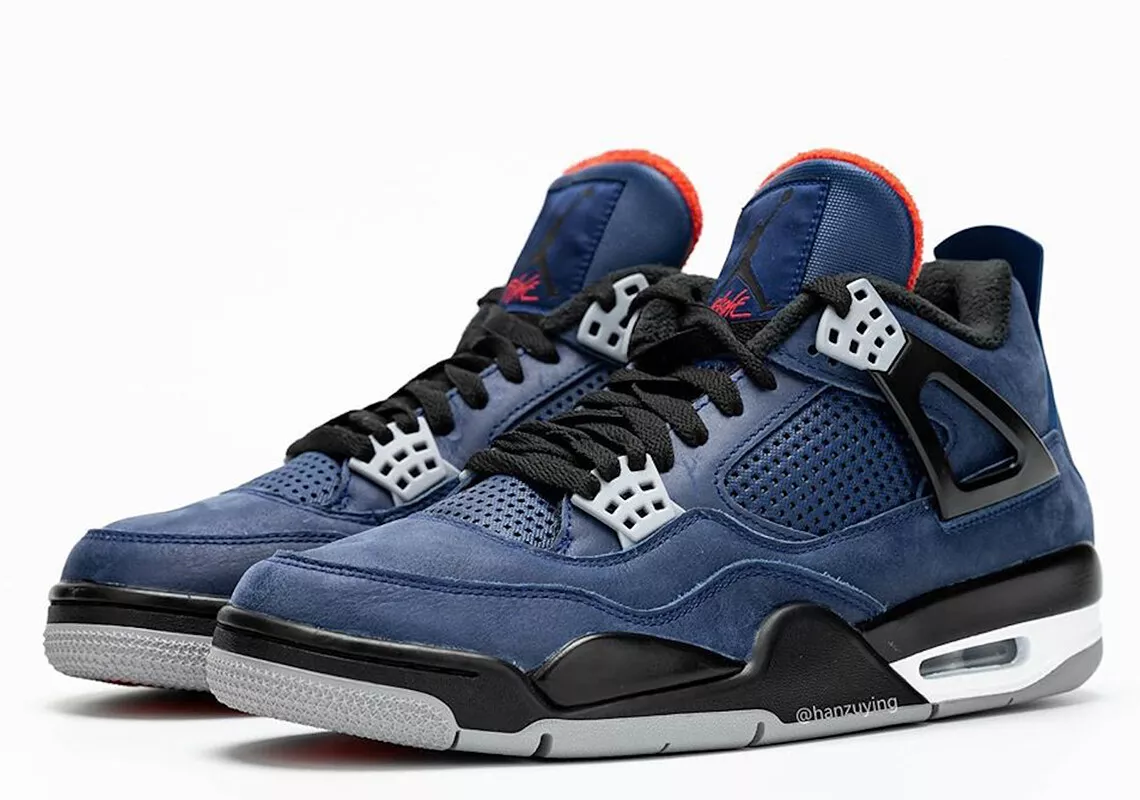 Men's Nike Air Jordan 4 Winter Loyal Blue Athletic Fashion Sneakers CQ9597  401 | eBay