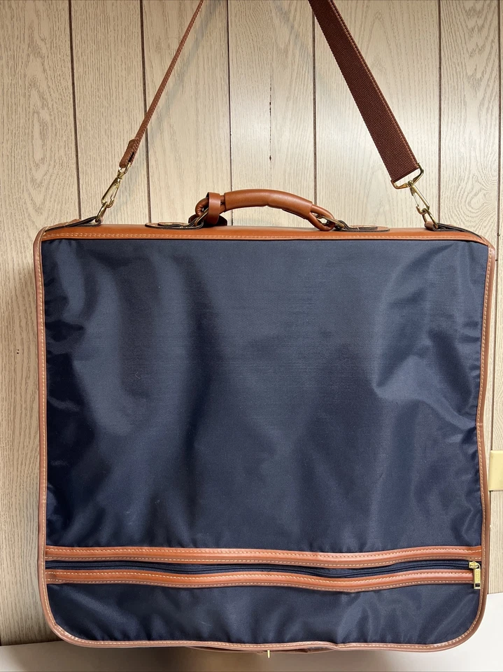 Винтажная толстая виниловая сумка для багажа одежды Jaguar с молниями б/у в отличном состоянии - Изображение 4 из 4