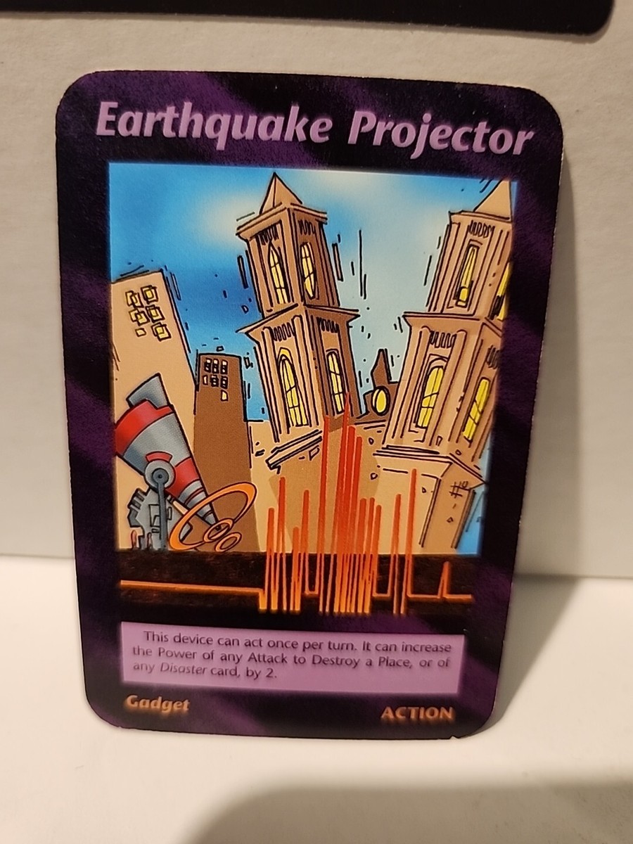 EARTHQUAKE PROJECTOR ILLUMINATI NEW WORLD ORDER CARD GAME