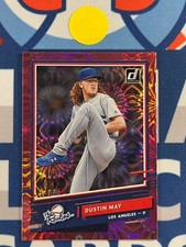 2020 Donruss Pink Fireworks The Rookies Dustin May #R-3