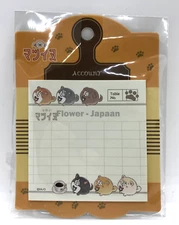 Mr. Osomatsu Character Matsuinu Sticky Note Memo Retro Cafe Pattern 40 Sheet 1