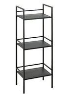 Haku Regal Mit 3 Ablagen Schwarz Standregal Badregal KüChenregal BüRoregal Metal