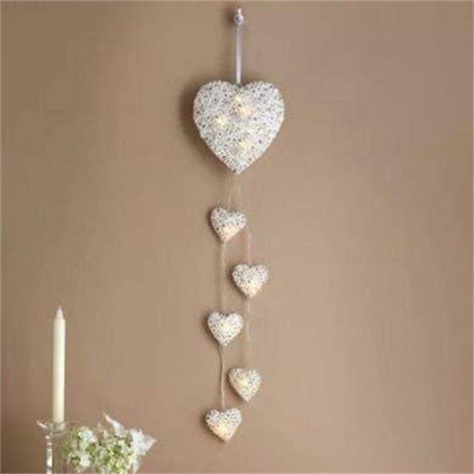Wicker Heart Shaped Valentine's Day Decoration Gift For Girlfriend