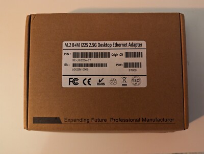 Intel I225 M.2 NGFF PCIe B M Key 2.5 Gigabit RJ45 LAN