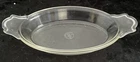 OLD Pyrex Oval Au Gratin Dish #331 Pre-1919 Clear Glass CG ($ Sign) Tab Handles