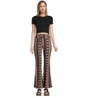 No Boundaries Jrs Black & Brown Print Flare Pants Size Medium (7-9) NWT — photo 5
