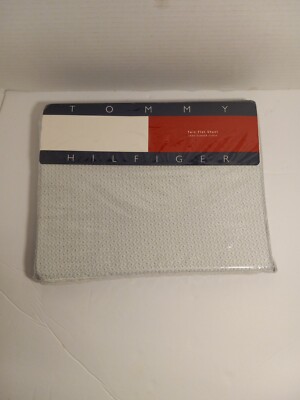 NEW Vtg TOMMY HILFIGER Twin Flat Sheet Floral County Clare 230 TC 100% Cotton
