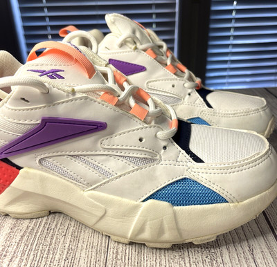 Reebok Aztrek Double Mix Pops Women s Sneakers Size 6.5 DV8171 White