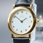 [Near MINT] Vintage 1991 OMEGA De Ville Cal.1459 Quartz Gold 22mm Women's Watch
