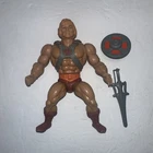 Vintage Motu He-Man Figure Mexico 1981 Shield, Sword, Armor