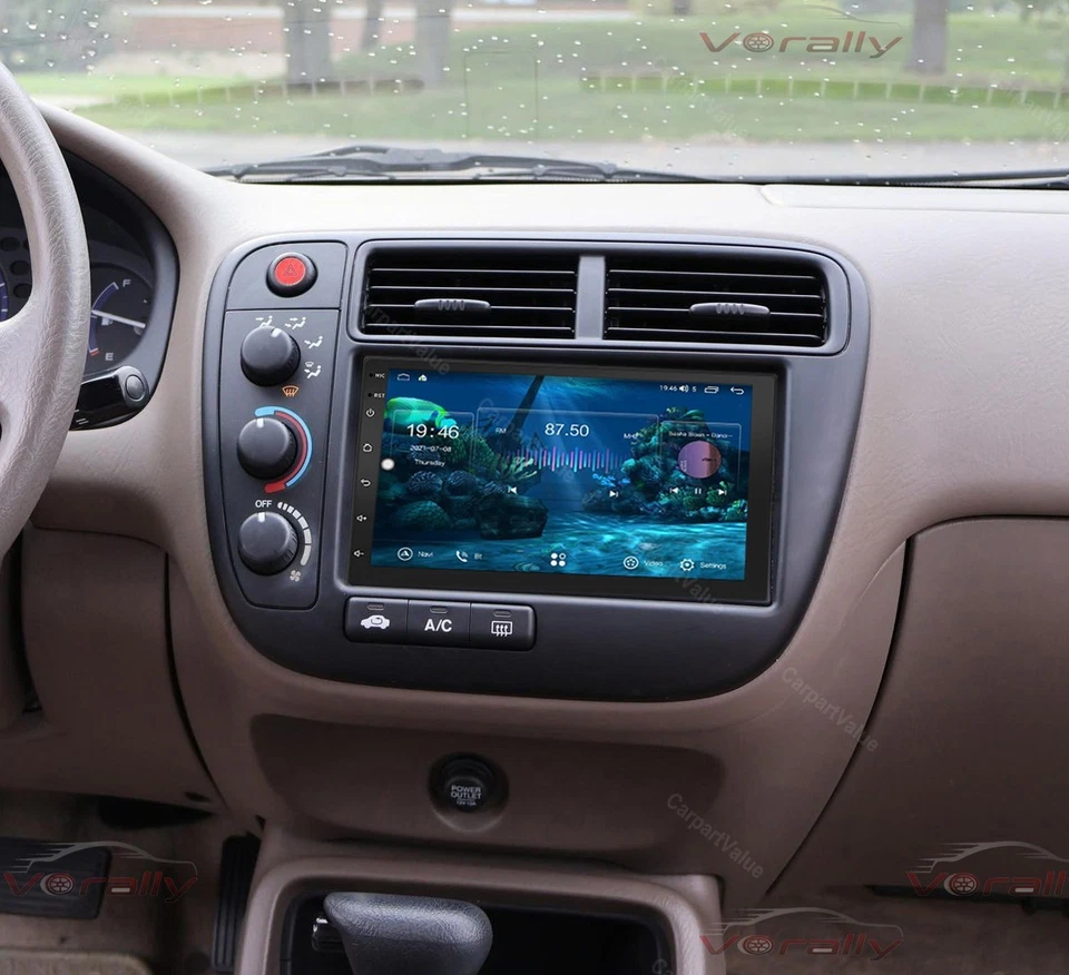 For HONDA CIVIC 1996-2000 Android 13 GPS Stereo Radio , Wireless Apple CarPlay - Image 2 of 4