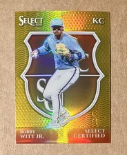 2025 Select Certified BOBBY WITT JR Gold Prizm 07/10 SSP Jersey # Match Royals