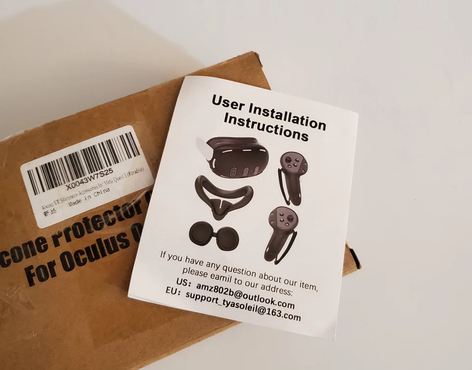 Juego de fundas de silicona compatibles con Oculus Quest 3 Foto 3 de 4