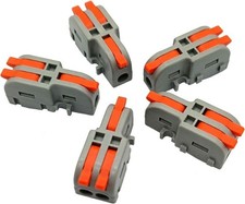 Compact Lever Wire Nuts Connectors Terminals Quick Connect 28 12 AWG 1 in 2 out