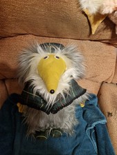 Vintage Large Plush Womble 18" "Uncle Bulgaria" + Hat & Scawl 1970's (C5)