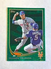 2013 Topps - Emerald Green Sparkle Parallel SP Ruben Tejada #485